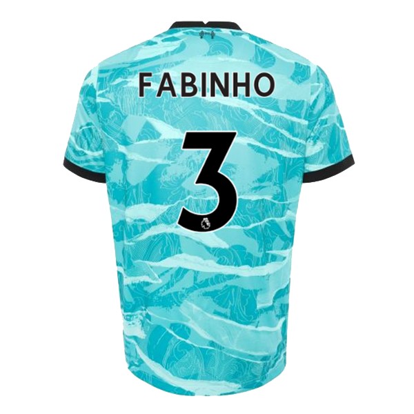 Trikot Liverpool NO.3 Fabinho Auswarts 2020-21 Blau Fussballtrikots Günstig